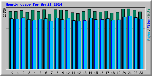 Hourly usage for April 2024