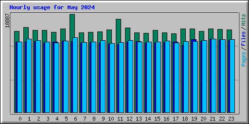 Hourly usage for May 2024